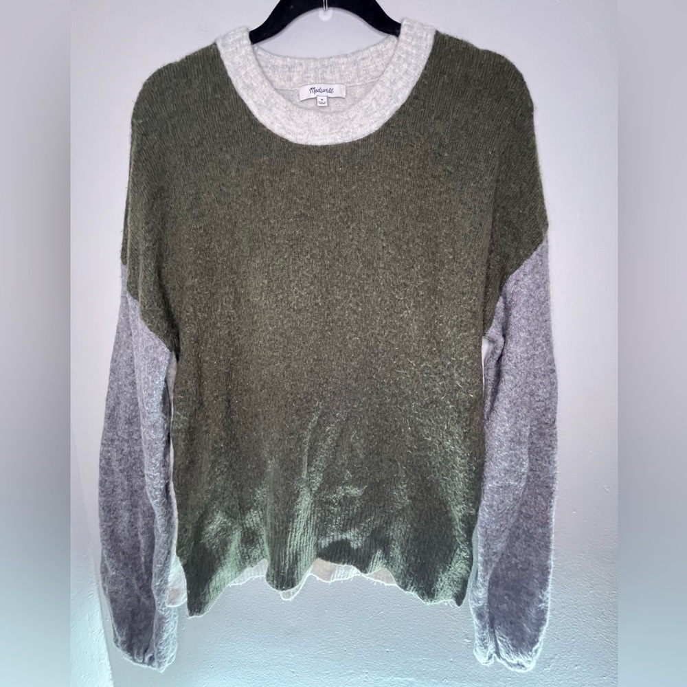 Madewell Colorblock Payton Pullover Sweater in Coziest Yarn Women’s Size Medium - Picture 2 of 6
